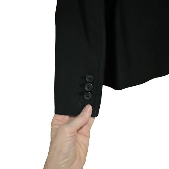 Banana Republic Women's 4 Petite Classic Black Two Button Blazer - Picture 3 of 6